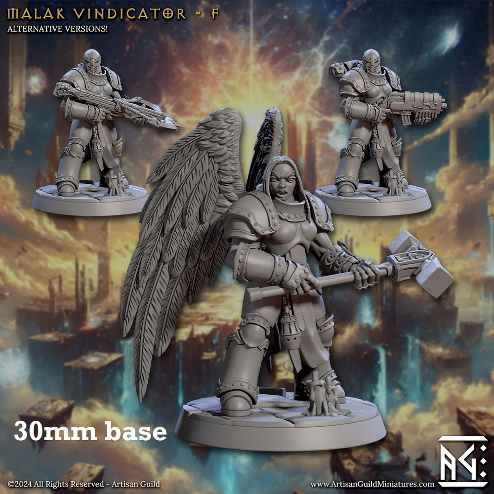 Malak Vindicator: Sculpt F (Female Angel Paladin) (Online Only)