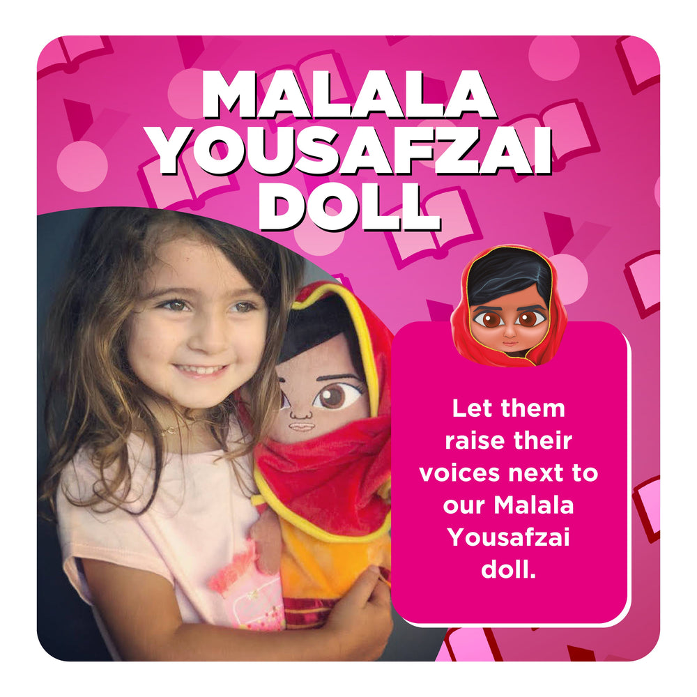 Empower Your Child's Education with the Malala Yousafzai Interactive Plush: A Toy That Inspires Learning and Courage! (ONLINE ORDER ONLY)