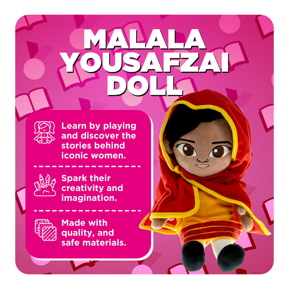 Empower Your Child's Education with the Malala Yousafzai Interactive Plush: A Toy That Inspires Learning and Courage! (ONLINE ORDER ONLY)