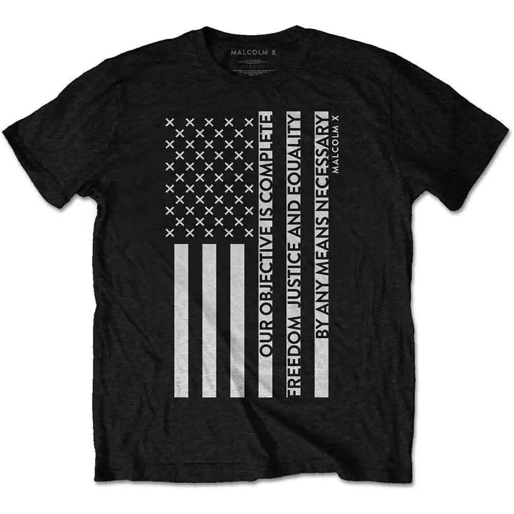 Malcolm X - Freedom Flag [T-Shirt] (ONLINE ORDER ONLY)