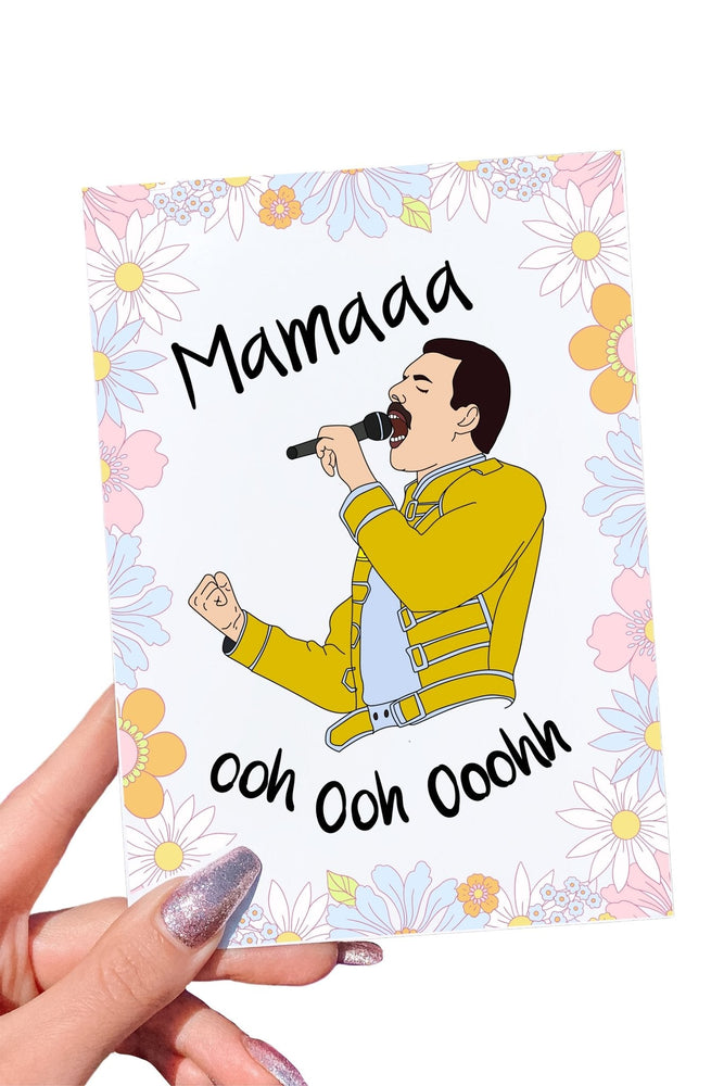 Mamaaa Ooh ohh Freddie Mercury Mother's Day Card (Online Order Only)