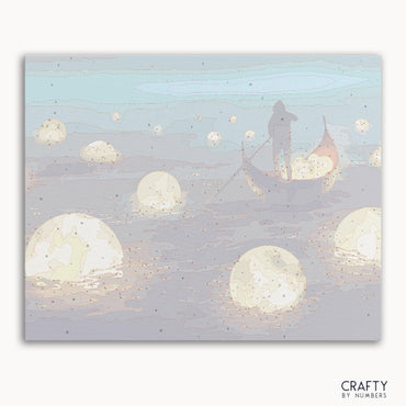 Man Rowing Among Glowing Moons (ONLINE ORDER ONLY)