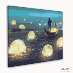 Man Rowing Among Glowing Moons (ONLINE ORDER ONLY)