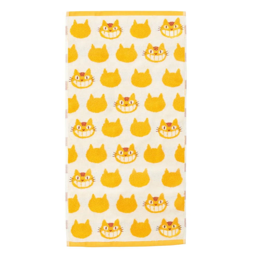 My Neighbor Totoro Catbus Big Bath Towel Yellow and White (ONLINE ORDER ONLY)