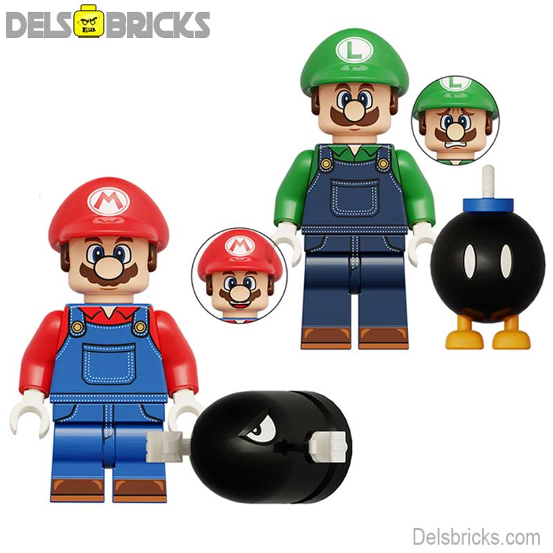 Mario Brothers & Luigi of 2 Super Mario Lego Minifigures set (ONLINE ORDER ONLY)