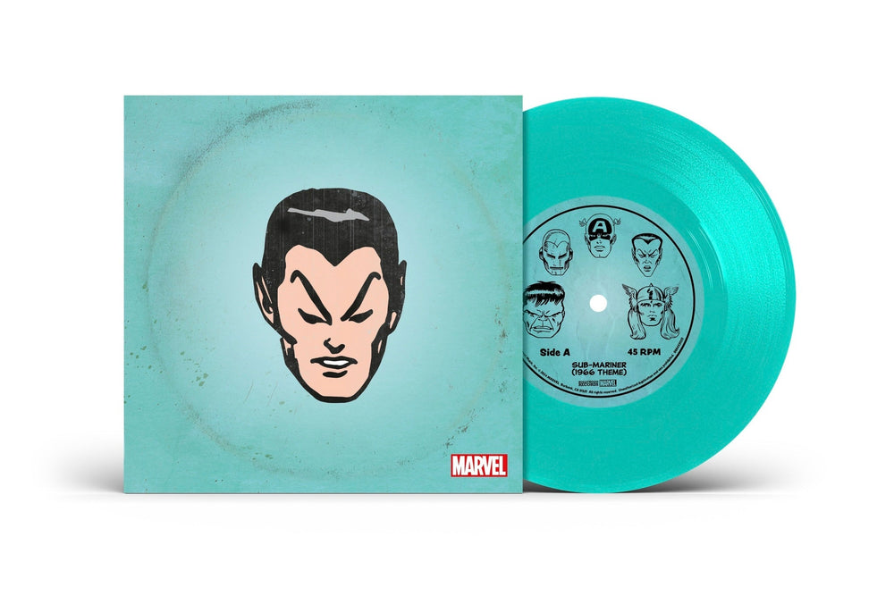 Marvel Chorus - Sub-Mariner (1966 Theme) / Merry Marvel Marching Society [Translucent Sea Foam 7" Single] [Vinyl] (ONLINE ORDER ONLY)
