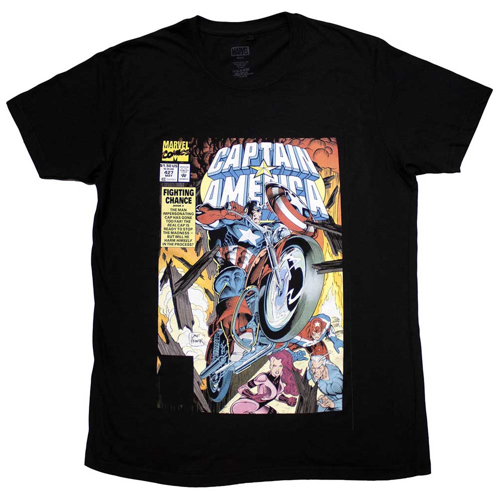 Captain America Wheel Comic Cover [T-Shirt] (ONLINE ORDER ONLY)