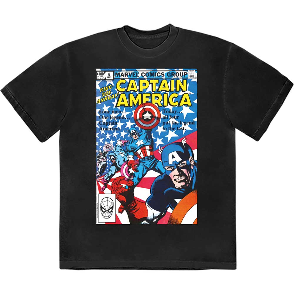 Many Captain Americas Comic Cover [T-Shirt] (ONLINE ORDER ONLY)