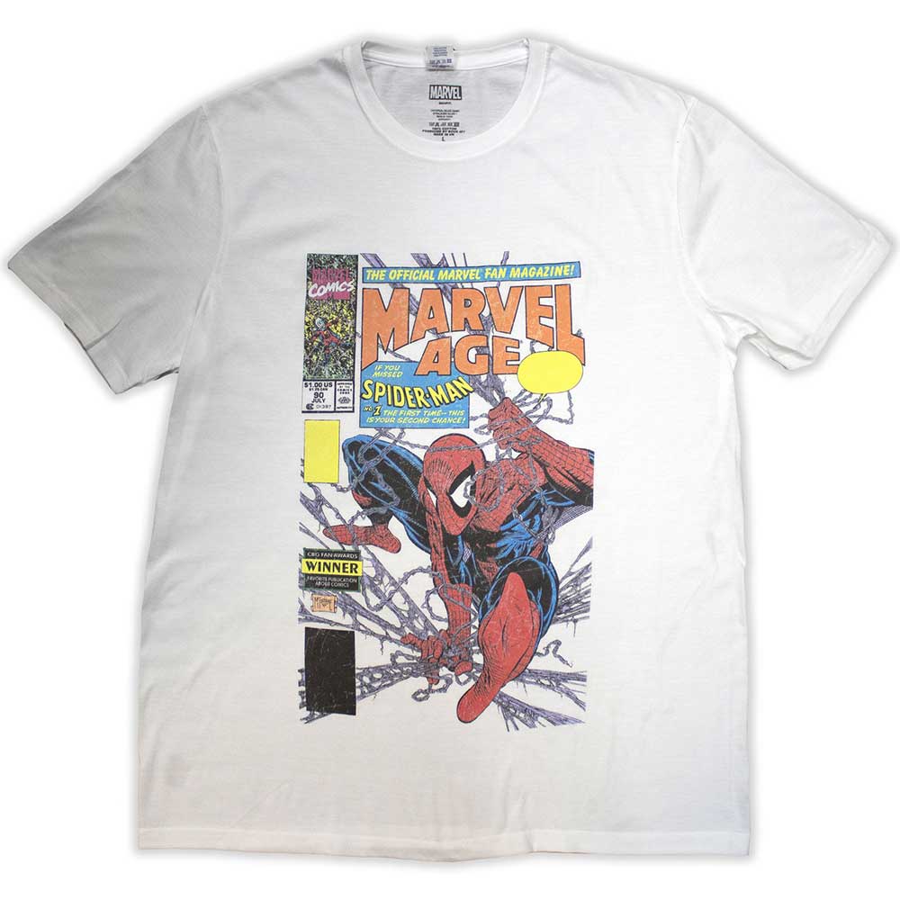 Marvel Comics - Spider-Man Marvel Age Comic Cover Vintage [T-Shirt] (ONLINE ORDER ONLY)