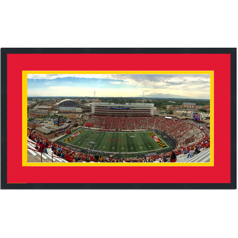 Framed SECU Stadium Maryland Terrapins 16x24 NCAA Football Photo Professionally Matted (ONLINE ORDER ONLY)