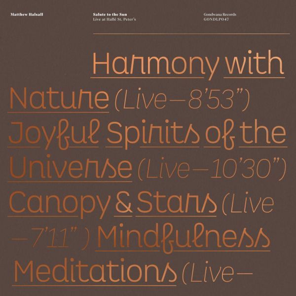 Salute to the Sun Live at HalleÌ St. Peter's [Vinyl] (ONLINE ORDER ONLY)