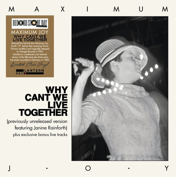 MAXIMUM JOY - Why Can't We Live Togheter (Clear Vinyl) [Vinyl] (ONLINE ORDER ONLY)