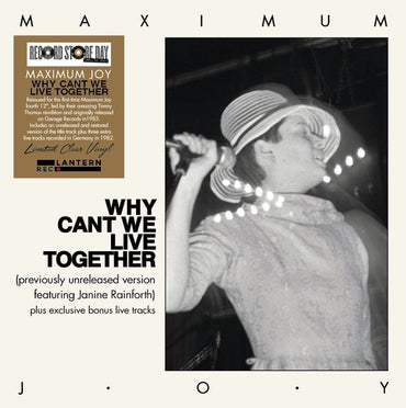 MAXIMUM JOY - Why Can't We Live Togheter (Clear Vinyl) [Vinyl] (ONLINE ORDER ONLY)