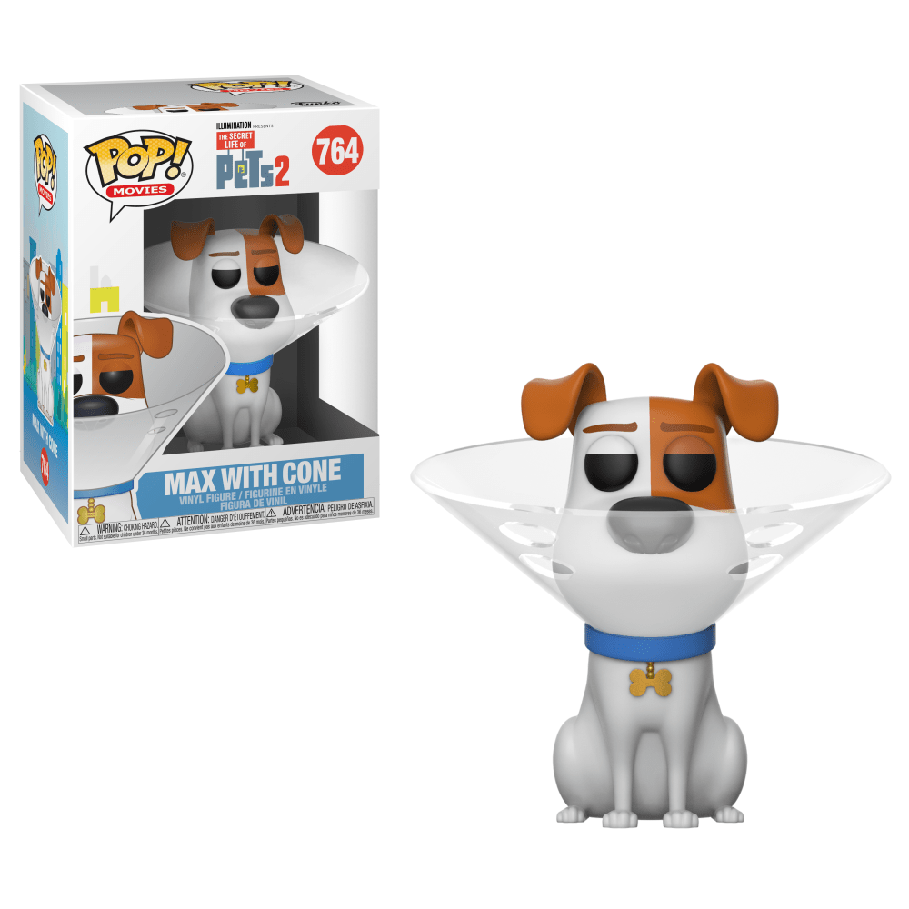 Funko POP! Secret Life of Pets 2 - Max with Cone Vinyl Figure #764 (ONLINE ORDER ONLY)