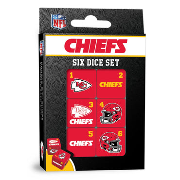 Kansas City Chiefs Dice Set - 19mm (ONLINE ORDER ONLY)