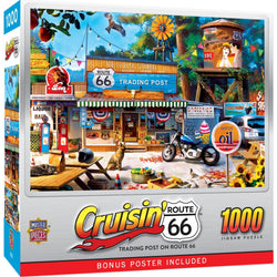 Cruisin' Route 66 - Trading Post on Route 66 1000 Piece Jigsaw Puzzle (ONLINE ORDER ONLY)
