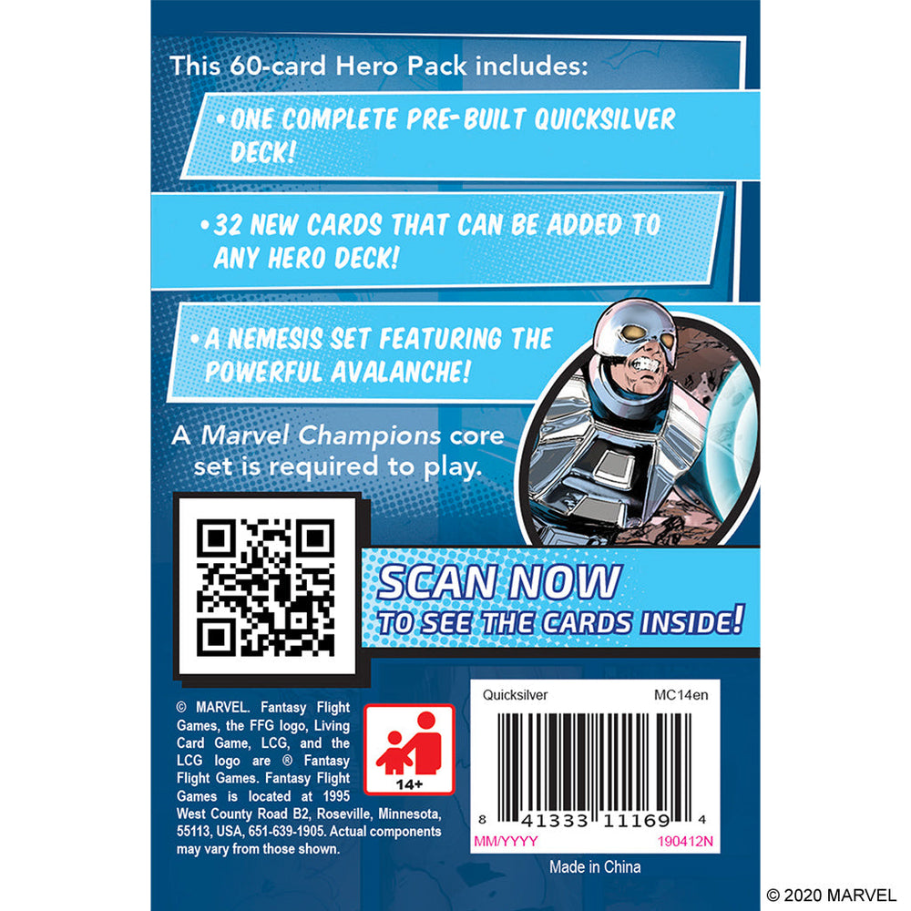 Marvel Champions LCG: Quicksilver Hero Pack (ONLINE ORDER ONLY)