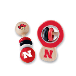 Nebraska Cornhuskers - Baby Rattles 2-Pack (ONLINE ORDER ONLY)