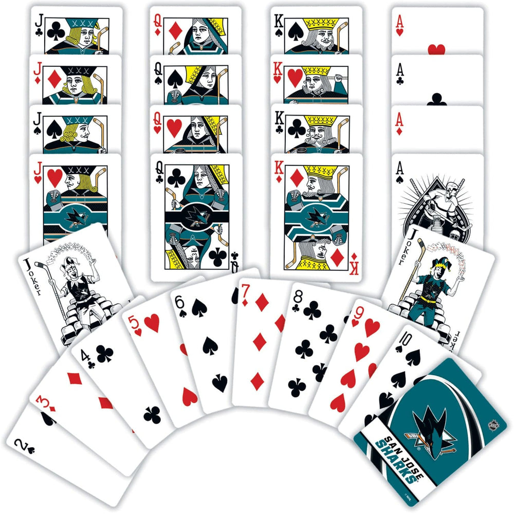 San Jose Sharks Playing Cards - 54 Card Deck (ONLINE ORDER ONLY)