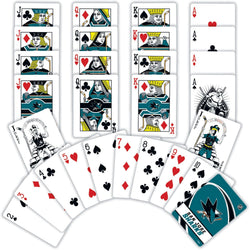 San Jose Sharks Playing Cards - 54 Card Deck (ONLINE ORDER ONLY)