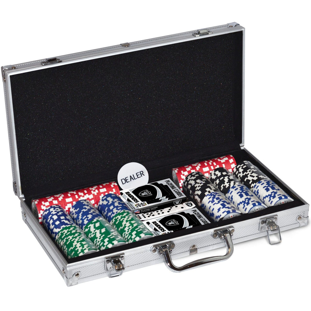 Las Vegas Raiders 300 Piece Poker Set (ONLINE ORDER ONLY)