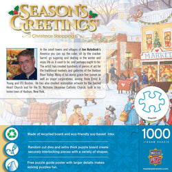 Season's Greetings - Christmas Shopping 1000 Piece Jigsaw Puzzle (ONLINE ORDER ONLY)