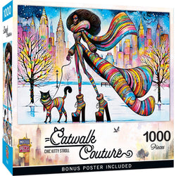 Catwalk Couture - Chic Kitty Stroll 1000 Piece Jigsaw Puzzle (ONLINE ORDER ONLY)