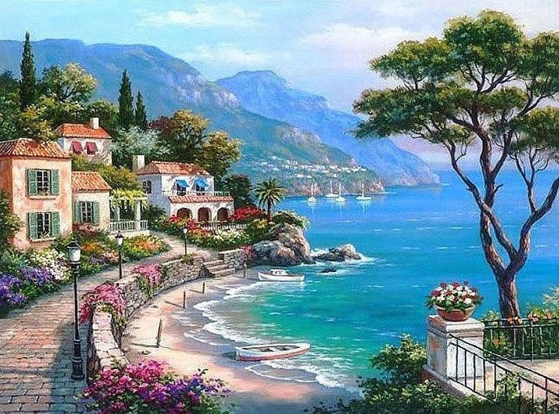 Mediterranean Seaside (ONLINE ORDER ONLY)