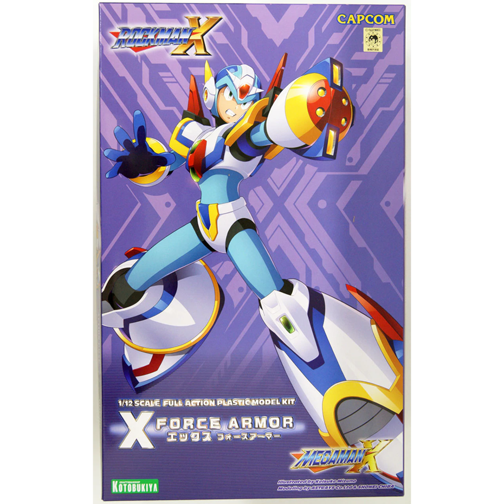 KOTOBUKIYA Plastic Model Kits: Mega Man X - Mega Man X (X4 Force Armor X) 1/12 Scale Model Kit (ONLINE ORDER ONLY)