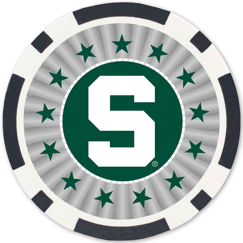 Michigan State Spartans 100 Piece Poker Chips (ONLINE ORDER ONLY)
