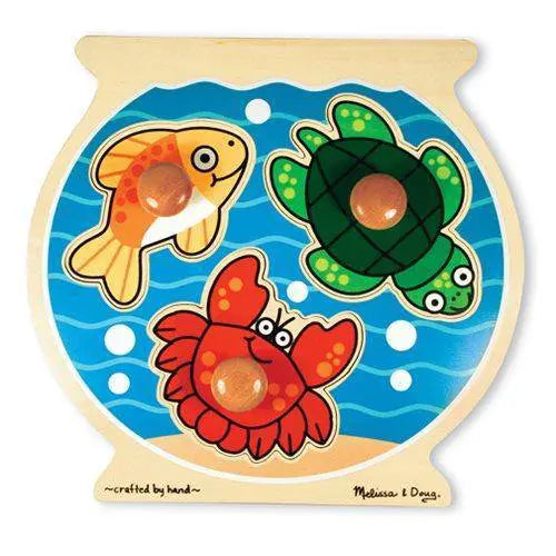 Melissa & Doug - Fish Bowl Jumbo Knob Puzzle (Online Order Only)
