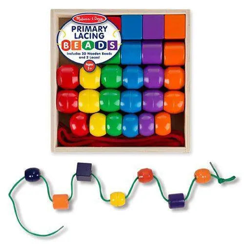 Melissa & Doug- Primary Lacing Beads (Online Order Only)