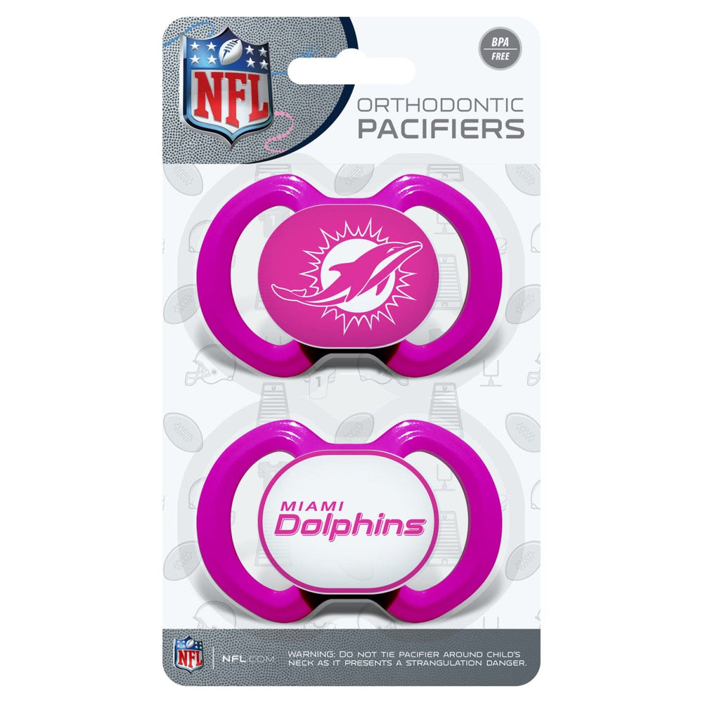 Miami Dolphins - Pink Pacifier 2-Pack (ONLINE ORDER ONLY)
