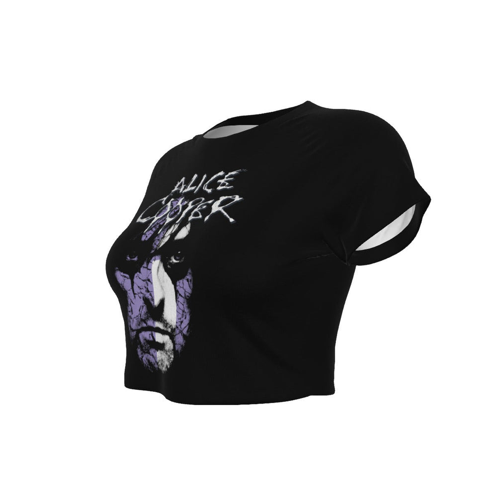 Alice Cooper Vintage Look Women's Crop Top [Apparel] (ONLINE ORDER ONLY)