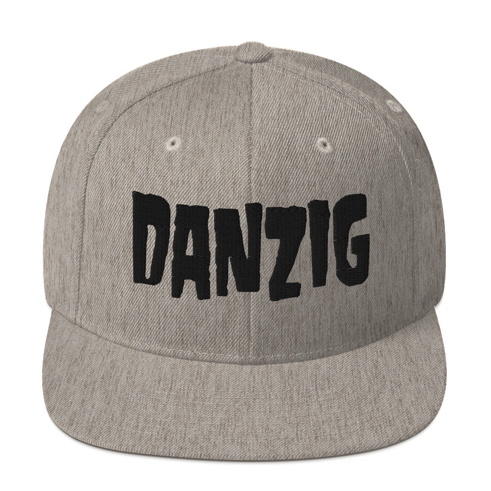 Danzig Classic Logo Grey Embroidered Snap Back Hat [Apparel] (ONLINE ORDER ONLY)