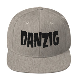 Danzig Classic Logo Grey Embroidered Snap Back Hat [Apparel] (ONLINE ORDER ONLY)