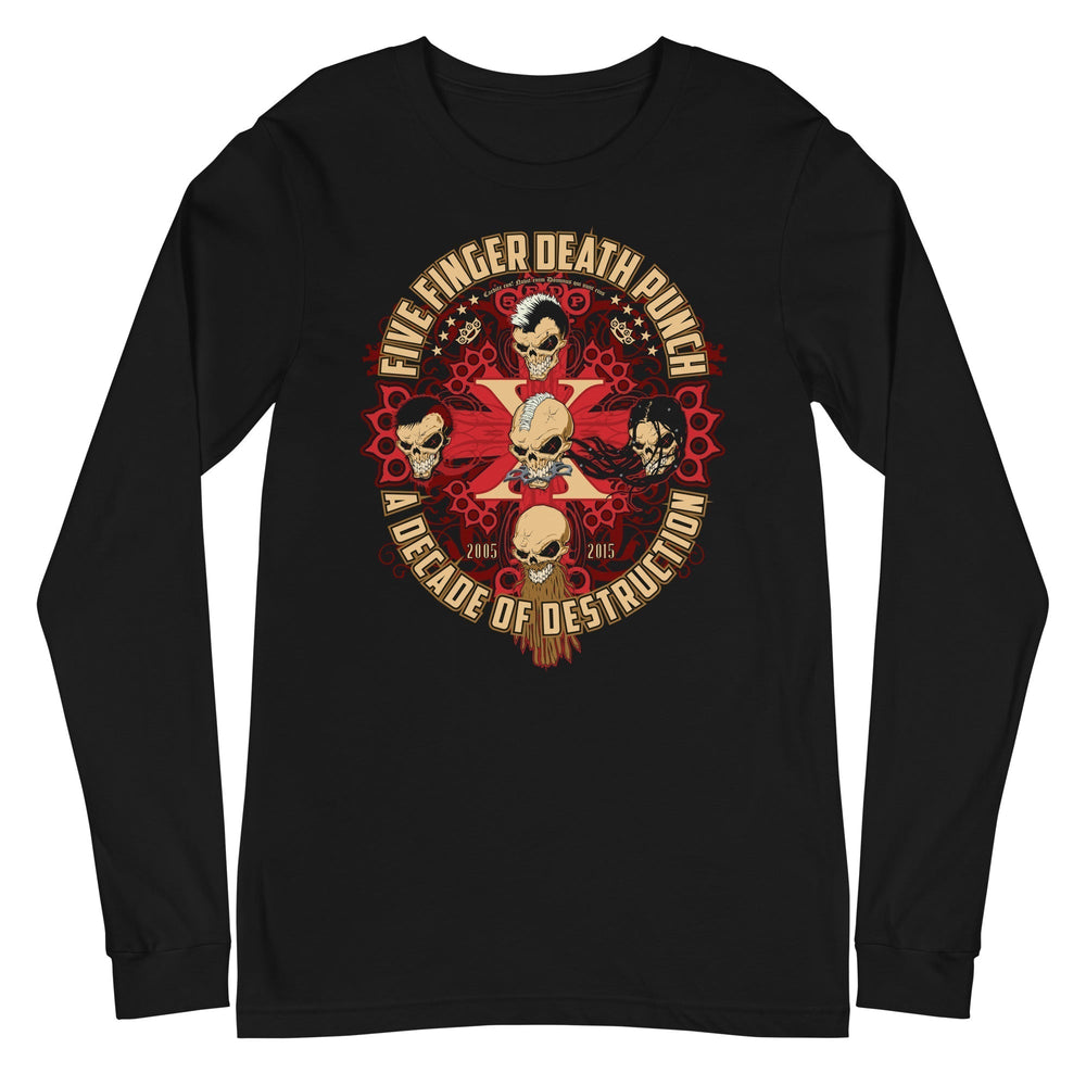 Five Finger Death Punch - Decade of Destruction Long Sleeve T-Shirt [Apparel] (ONLINE ORDER ONLY)