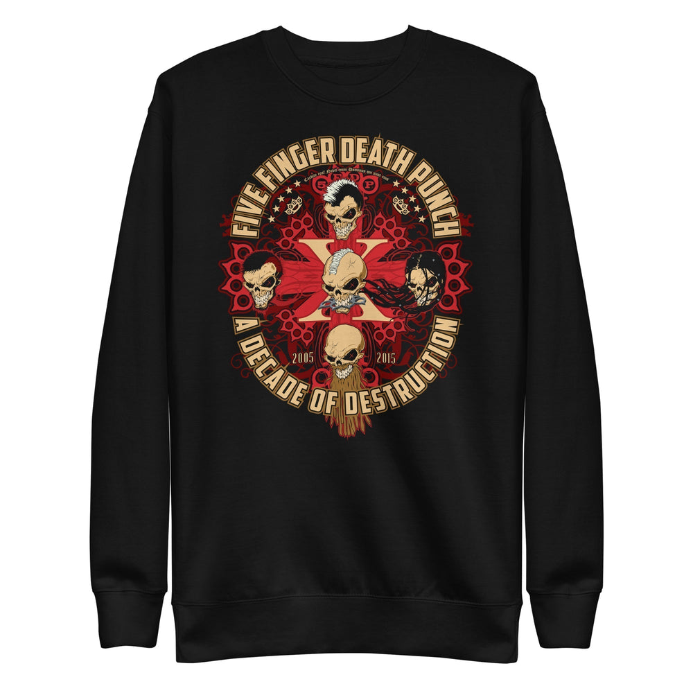 Five Finger Death Punch - Decade of Destruction Sweatshirt [Apparel] (ONLINE ORDER ONLY)
