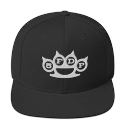 Five Finger Death Punch White Knuckles Embroidered Snapback Hat [Apparel] (ONLINE ORDER ONLY)