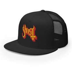 Ghost Embroidered Logo Trucker Hat [Apparel] (ONLINE ORDER ONLY)