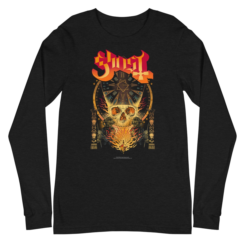 Ghost - Flaming Logo Long Sleeve T-Shirt [Apparel] (ONLINE ORDER ONLY)