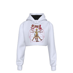 Ghost In the Machine Women's Cropped Hoodie [] (ONLINE ORDER ONLY)