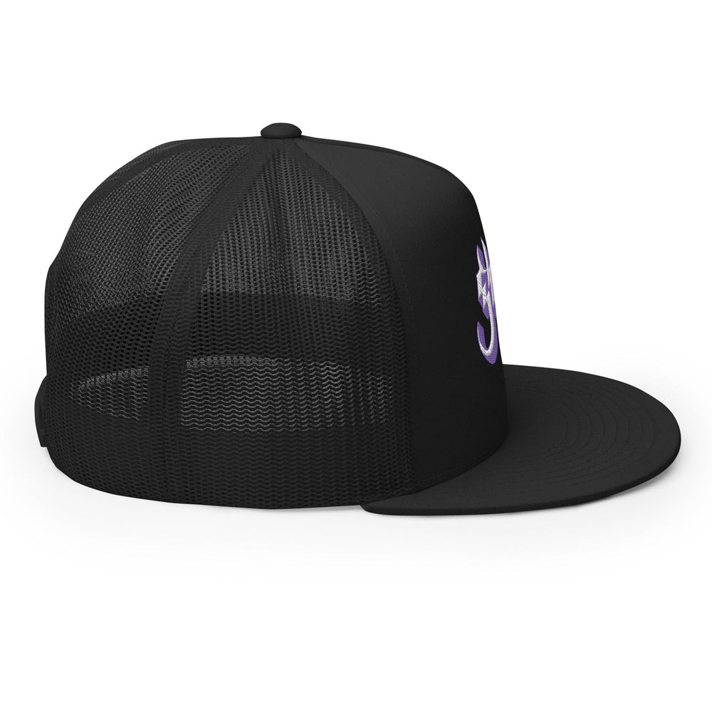 Ghost Purple Logo Embroidered Trucker Hat [Apparel] (ONLINE ORDER ONLY)