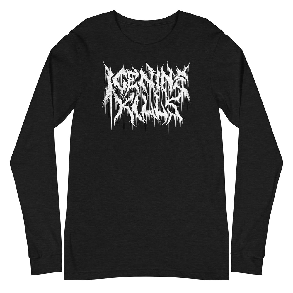 Ice Nine Kills - White Drip Logo Long Sleeve T-Shirt [Apparel] (ONLINE ORDER ONLY)