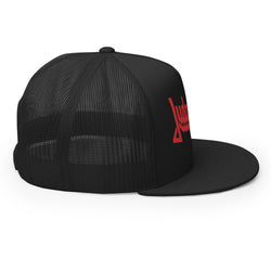 Judas Priest Electric Red Logo Embroidered Trucker Hat [Apparel] (ONLINE ORDER ONLY)