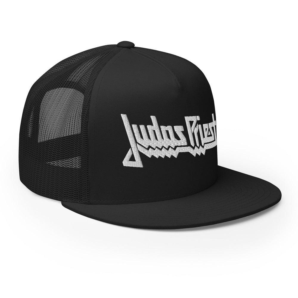 Judas Priest Electric White Logo Embroidered Trucker Hat [Apparel] (ONLINE ORDER ONLY)