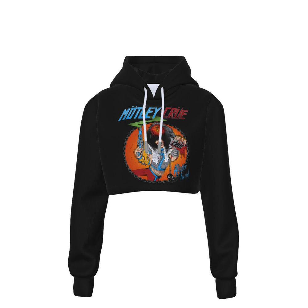 Motley Crue Allister Fiend Women's Cropped Hoodie [] (ONLINE ORDER ONLY)