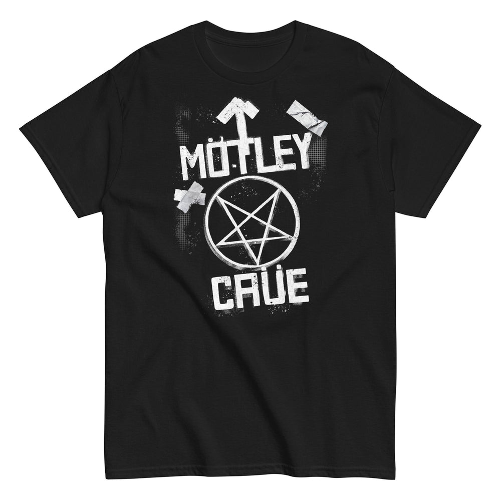 Motley Crue - Black and White Logo T-Shirt [] (ONLINE ORDER ONLY)
