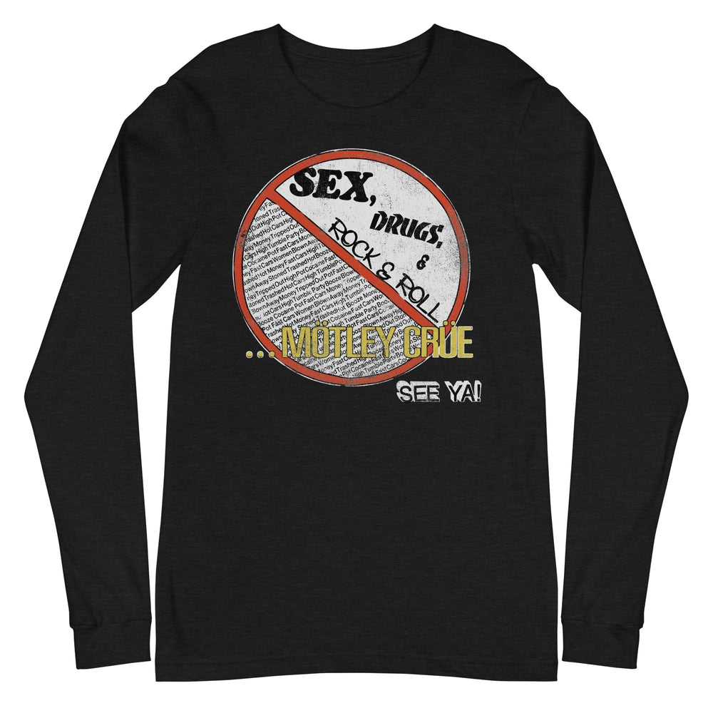 Motley Crue - No Fun Tour '84 Long Sleeve T-Shirt [Apparel] (ONLINE ORDER ONLY)