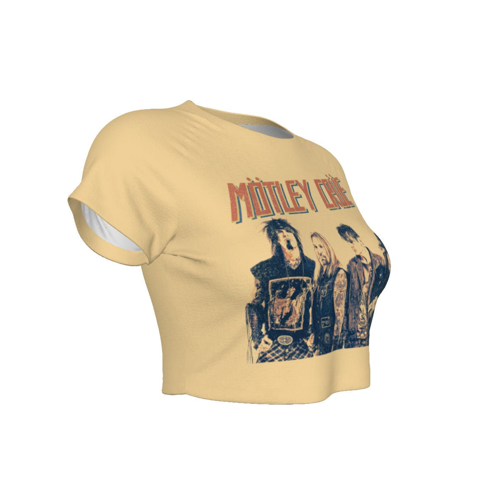 Motley Crue With the Band Women's Crop Top [Apparel] (ONLINE ORDER ONLY)